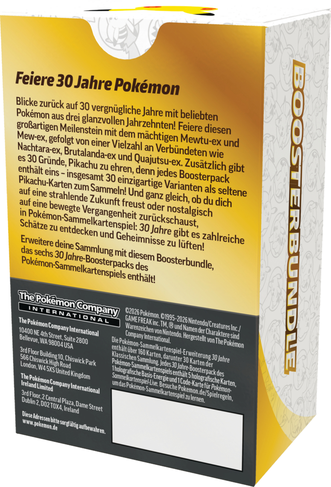 Pokémon 30 Jahre Booster Bundles