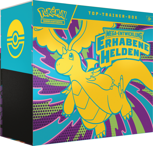 Pokemon ME02.5 Mega Entwicklung Erhabene Helden Top Trainer Box