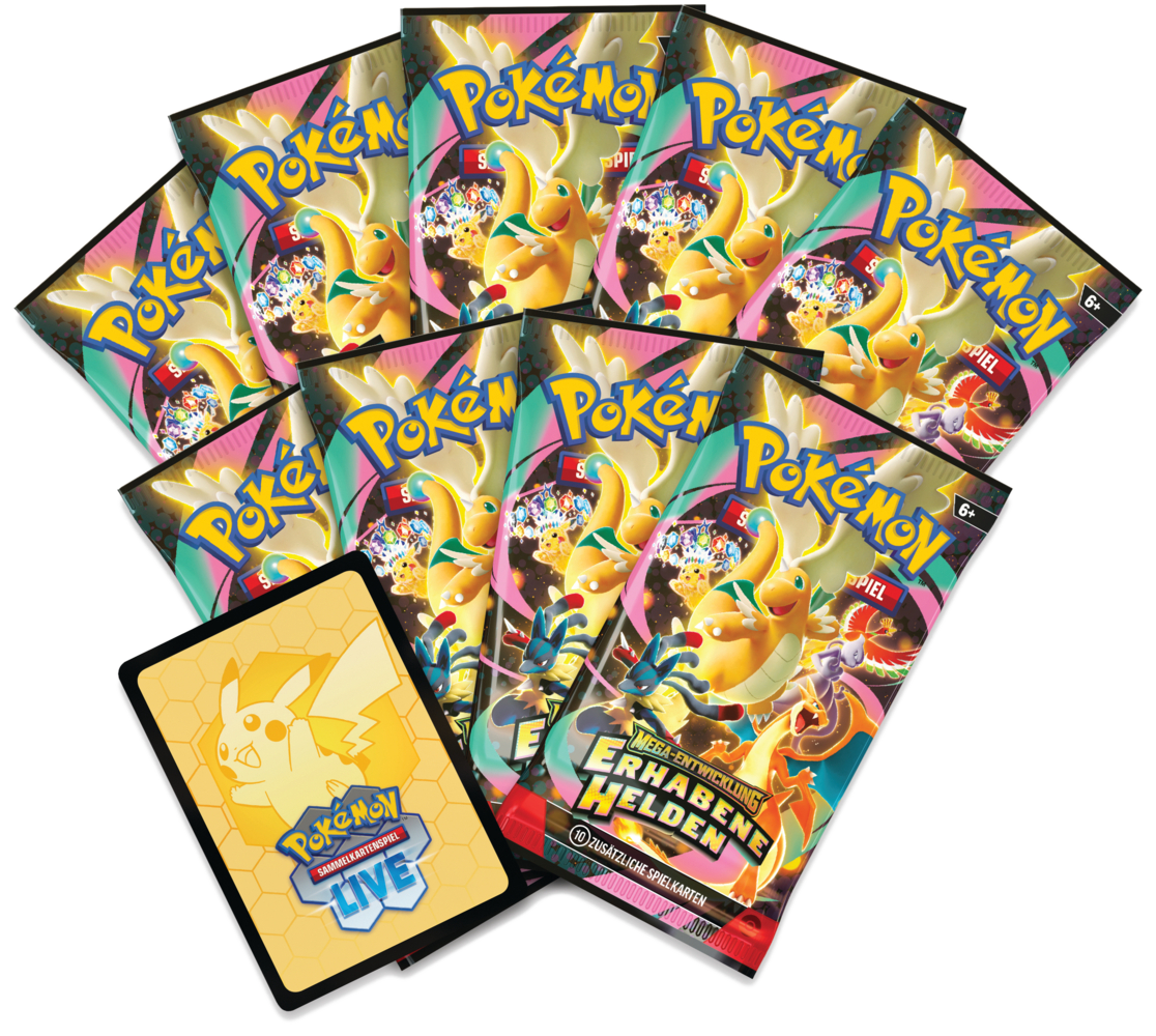 Pokemon ME02.5 Mega Entwicklung Erhabene Helden Top Trainer Box