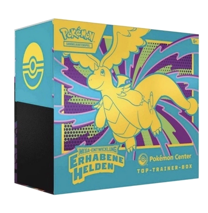 Pokémon Mega Entwicklung Erhabene Helden ME02.5 Top Trainer Box Pokémon Center Edition