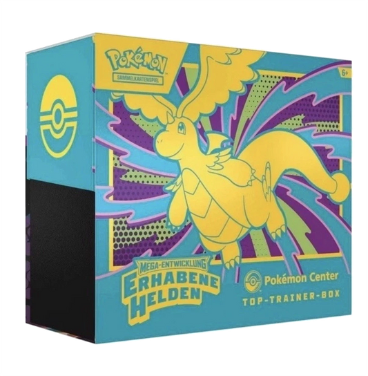 Pokémon Mega Entwicklung Erhabene Helden ME02.5 Top Trainer Box Pokémon Center Edition