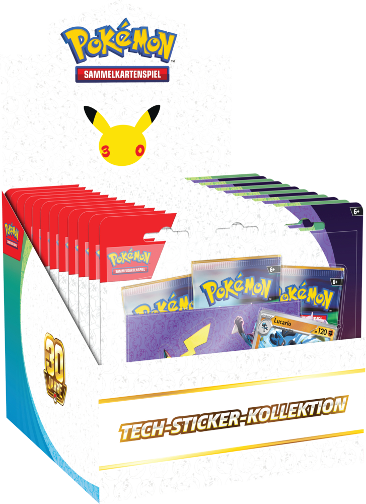 Pokemon Tech Sticker Kollektion 30 Jahre