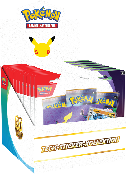 Pokemon Tech Sticker Kollektion 30 Jahre