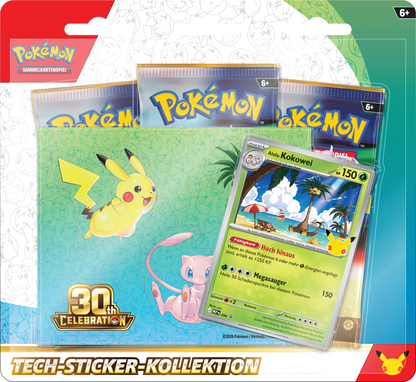 Pokemon Tech Sticker Kollektion 30 Jahre