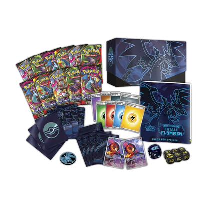 Pokémon ME02 Mega Entwicklung Fatale Flammen Top Trainer Box Pokemon Center Edition
