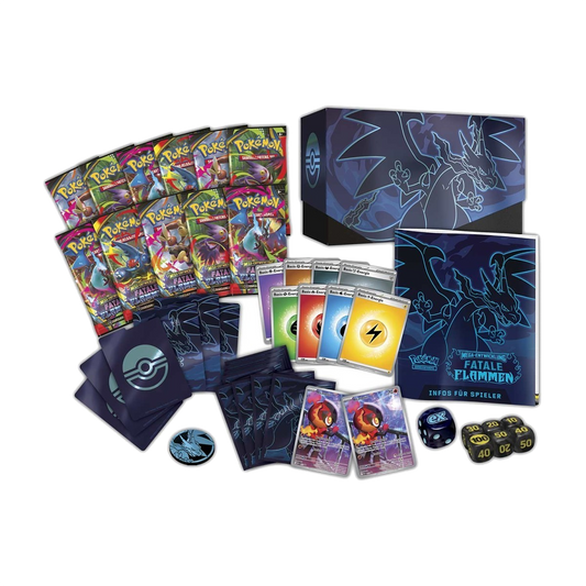Pokémon ME02 Mega Entwicklung Fatale Flammen Top Trainer Box Pokemon Center Edition