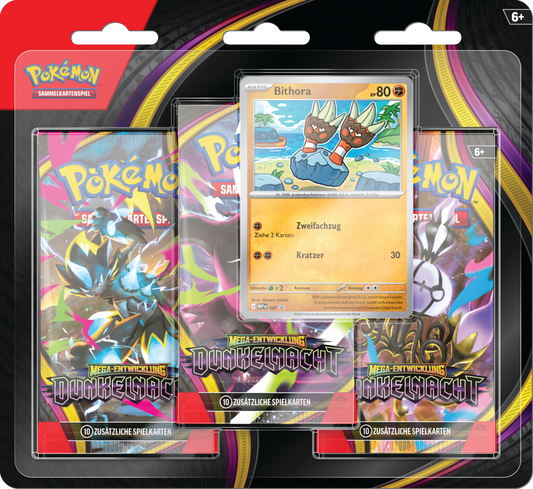 Pokémon ME05 Mega Entwicklung Dunkelnacht 3er Blister DE